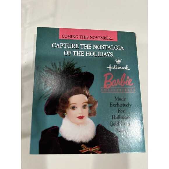 Hallmark Keepsake Collector Ornament "Holiday Barbie" 1997 w/ box - Picture 5 of 8